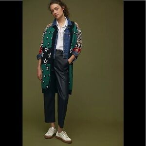 NWT Anthropologie Vilagallo Starry Leopard Cardigan Small